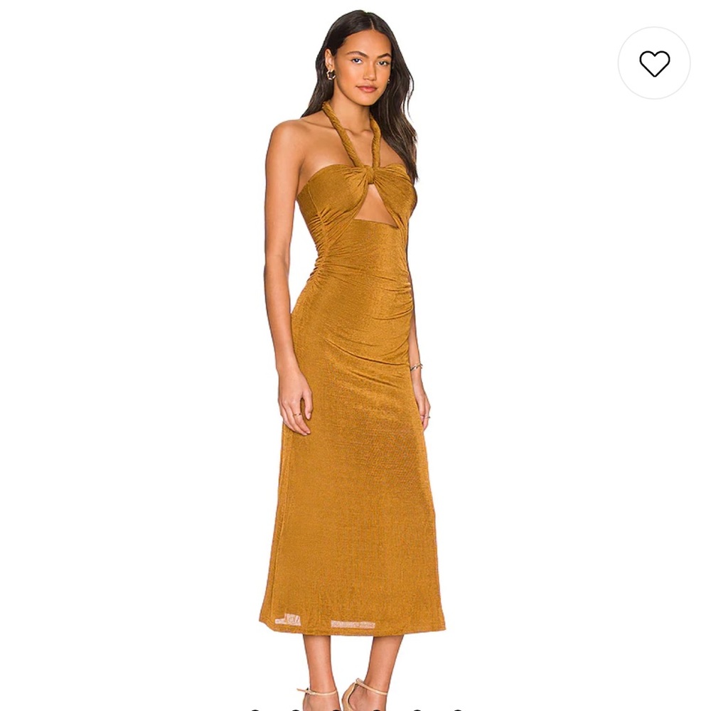 Misha Lydia Dress in Bronze - Picture 2 of 4